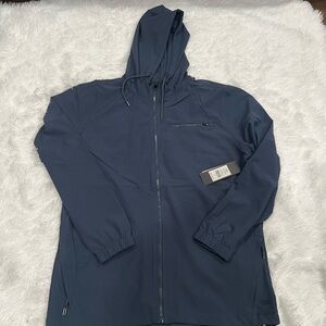 Men's Classic Navy Windbreaker Jacket